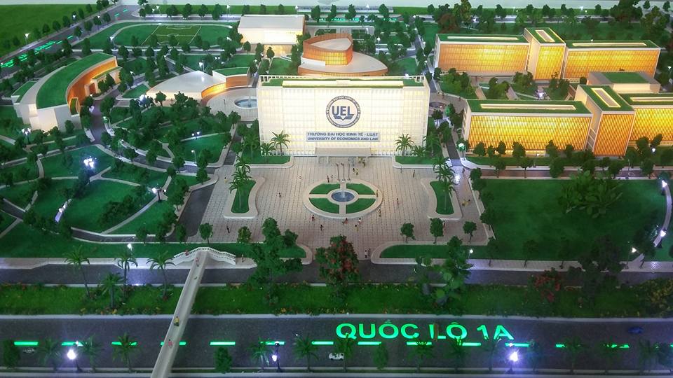 Mô hình kiến trúc trường học ĐH Nông Lâm  Cty Tầm Nhìn Việt